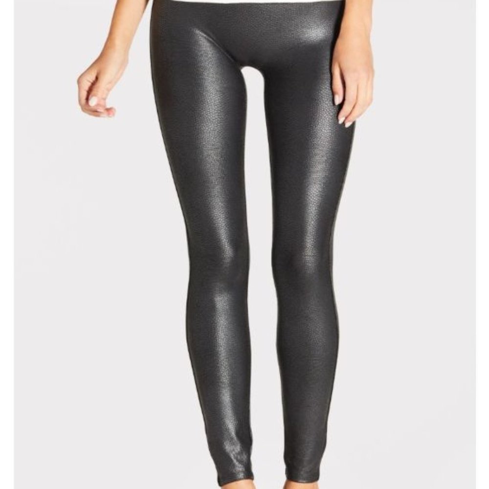 Spanx Faux Leather Pebbled Leggings